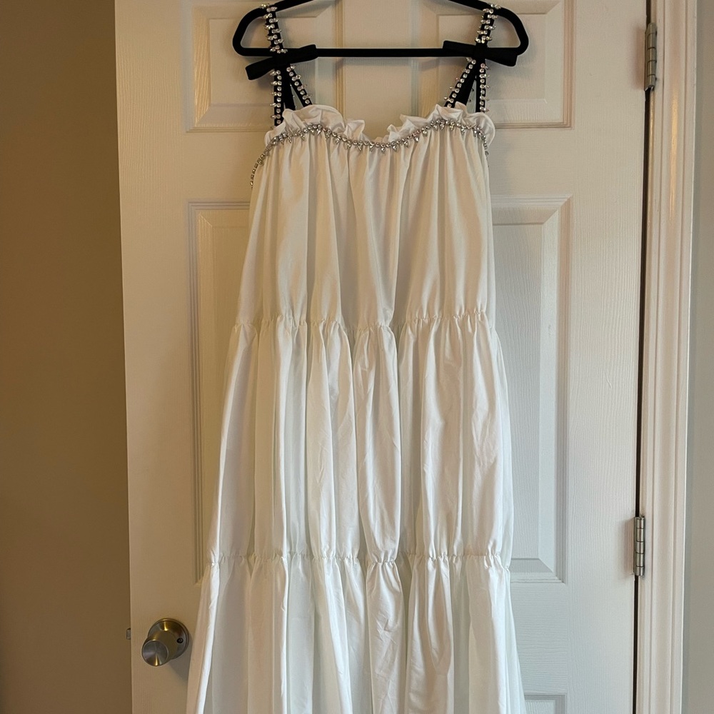 White Dress - Bridal, shower, reception dress, engagement, bachelorette - Picture 2 of 5